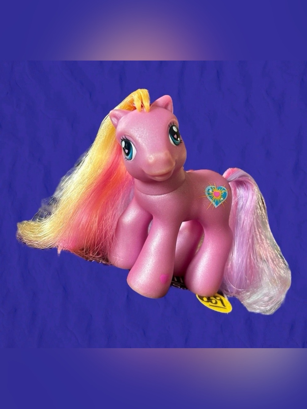 My Little Pony Sunsparkle MLP G3 2002 Pink Heart Sun Magnetic Hoof